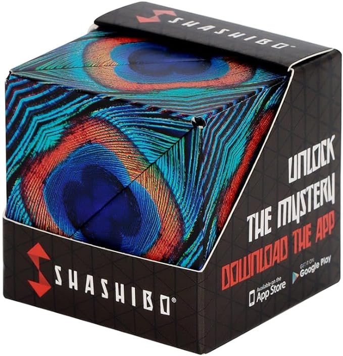 Shashibo Shape Shifting Box - Award-Winning STEM Fidget Toy with Strong Magnets - Fidget Cube Transforms Into 100+ Shapes, Christmas Stocking Stuffers Gift for Kids, Teens, and Adults (Wings)