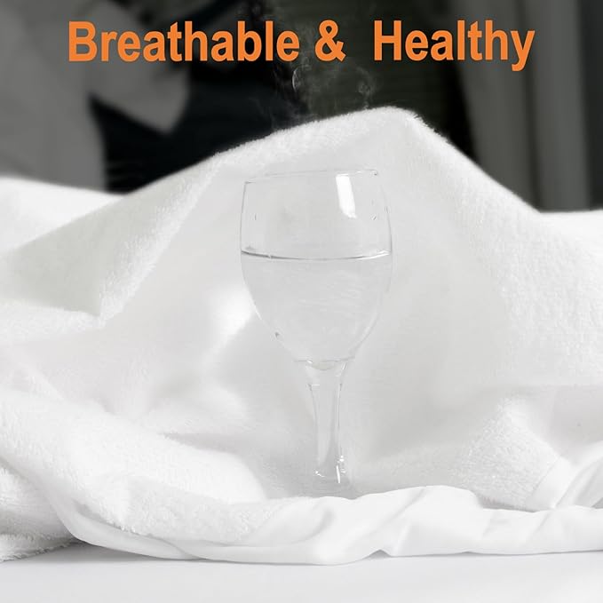 Twin XL Zippered Mattress Protector 39"x 80" for 10/11/12 inch, Mattress Covers Water Proof Urine Pee Protection
