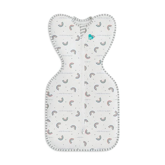 Love to Dream Swaddle UP, Baby Sleep Sack, Self-Soothing Swaddles for Newborns, Get Longer Sleep, Snug Fit Helps Calm Startle Reflex, New Born Essentials for Baby, 1.0 TOG, 8-13lb, Rainbow Dream