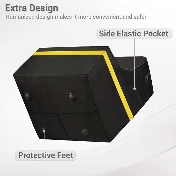 ProFaster Car Seat Travel Bag - Padded, Comfortable, Durable, Roomy Gate Check Carseat Cover Backpack Fits 3-in-1，Convertible, Booster & Infant Car Seats for Airplane, Airport, Yellow