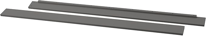 Universal Twin and Full-Size Conversion Kit Bed Rails for Davinci Baby Convertible Cribs - Solid Wood Rail - Toddler & Adult Bed Rail for Twin & Full-Size Bed - Nursery Furniture (Slate/Manor Grey)