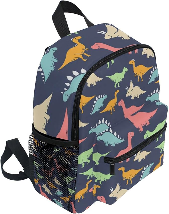 Cute Kids Back Pack Colorful Dinosaur Todder Backpack Lightweight Preschool Kindergarten Book Bag Practical and Durable Daycare Bag for Travel,Toys