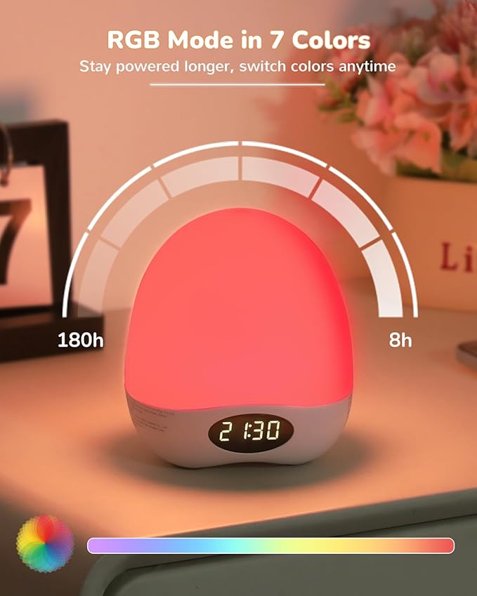 TOZING Portable Night Light for Kids Babies,Egg Light for Nursery for Breastfeeding,Dimmable Baby Night Light with Timer & RGB,Safe & Harmless,Protects Baby’s Eyes for Night Feeding