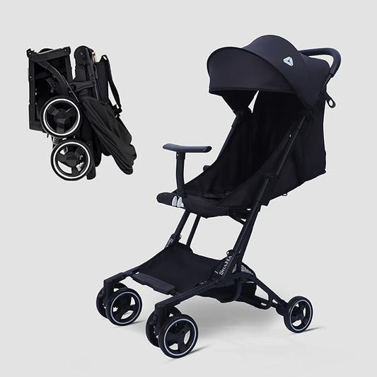 ShaHa® Lightweight Stroller For Toddlers, Travel Stroller For Airplane With One-Hand Fold, Baby Umbrella Strollers With Large Sun Canopy And Reclining Backrest, Portable Strollers Included Travel Bag