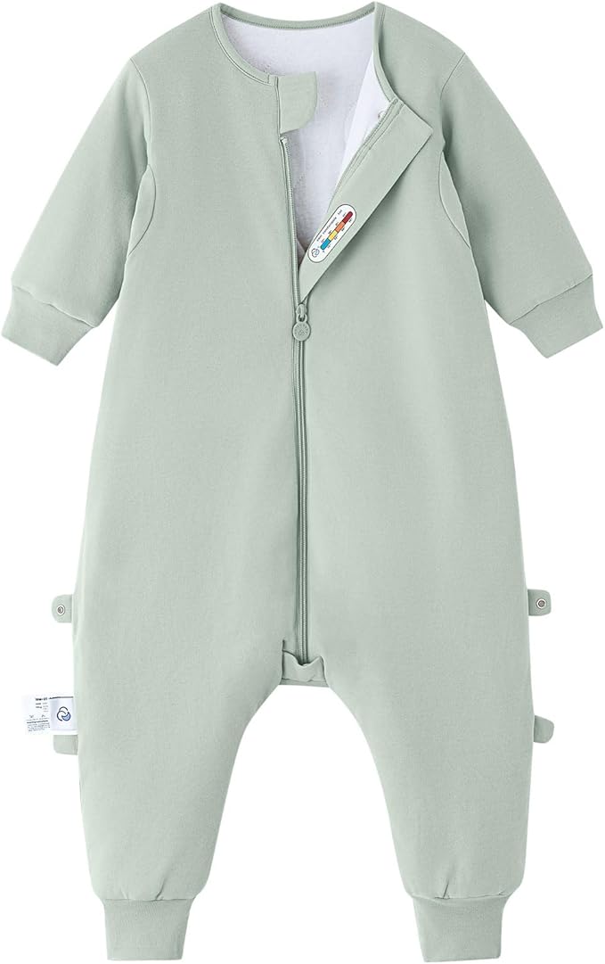 kaiya baby Unisex Toddler Sleep Sack with Feet, 2.5 Tog Baby Winter Sleep Sack Long Sleeve Gifts for Boys & Girls