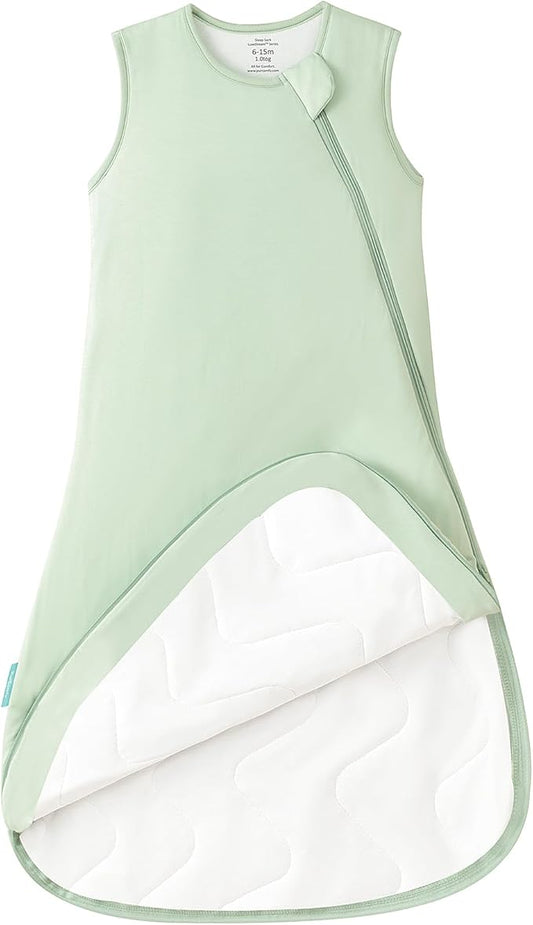 PurComfy Extra-Long Toddler Sleep Sack, Premium Bamboo Viscose Warm Sleeping Bag Supersoft 1.0 TOG Wearable Blanket 3T-4T-5T