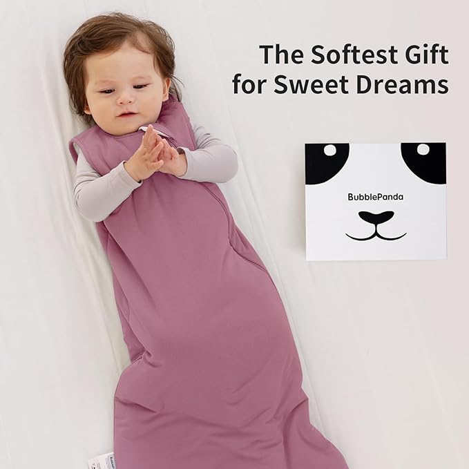 BubblePanda Modal Sleep Sack 18-24 Months 1.0 Tog Super Soft Toddler Sleep Sack 2t for Babies 2-Way Zipper Baby Wearable Blanket