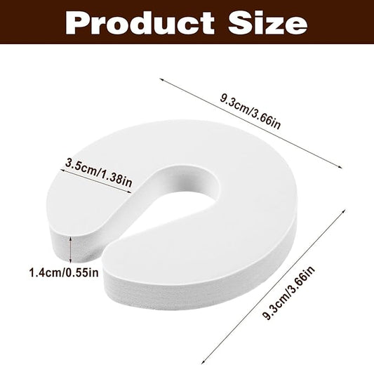 6 Pack Door Finger Pinch Guard Anti Door Slam Stopper Cat Toddler Door Stopper Soft Foam Baby Door Stopper Baby Proofing Doors to Keep Door Open Stop Prevent Slamming and Finger Injuries
