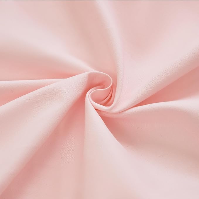 3-Piece Pink Crib Bedding Set for Girls - Ultra Soft & Skin Friendly Baby Girl Bedding Crib Set Includes Crib Comforter, Sheet & Skirt (Light Pink)