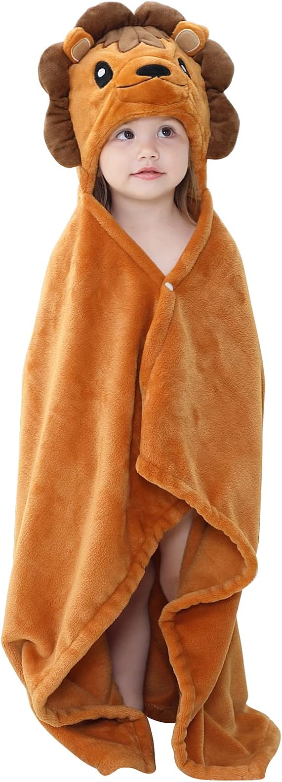 Wearable Blanket Hoodie for Kids Toddlers Hooded Towels Soft Cozy Wearable Throw Blanket Hoodie for Boys Girls