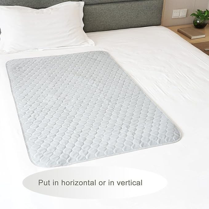 2 Pack Soft-Brushed Absorbent Incontinence Underpads Leakproof Bed Pads Washable Reusable 36X60 Fits Queen Bed Durable Waterproof Draw Sheet Mattress Protector
