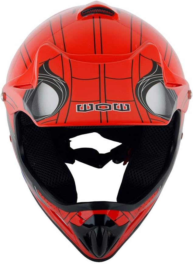 WOW Youth Kids Motocross BMX MX ATV Dirt Bike Dianosour Helmet Dragon + Goggles + Martian Youth Glove Bundle: HJOY MG Bundle