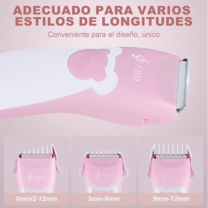 FBO bikini trimmer kit,body hair and beard trimmer,baby hair clipper,kids hair clipper,Multi-function trimmer,wet and dry,Super Quiet,cordless,rechargeable,ceramic blades,sharp,durable,smooth,painless