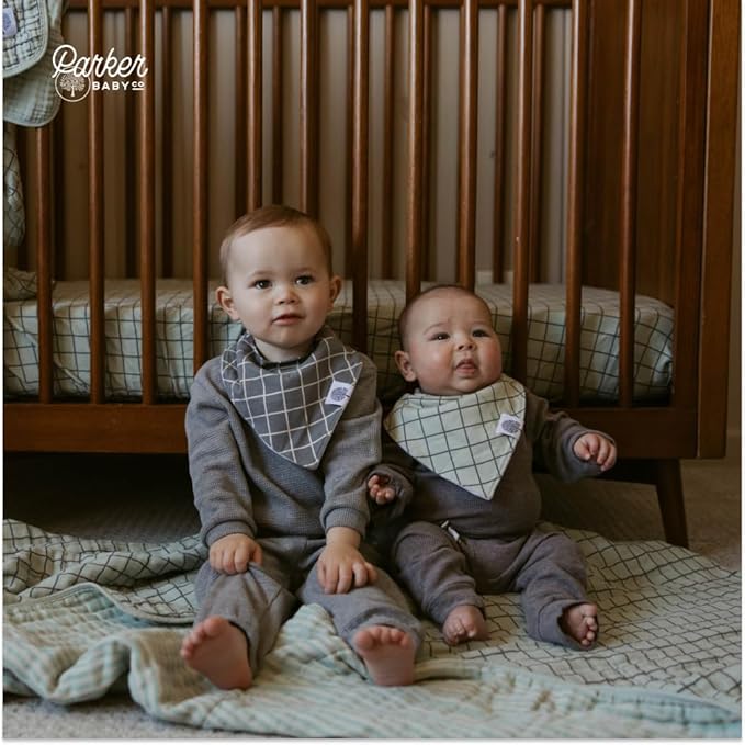 Parker Baby Soft & Durable Fitted Baby Crib Sheets | Snug Fit for Standard Crib Mattresses | Machine Washable, Fade-Resistant & Modern Nursery Designs