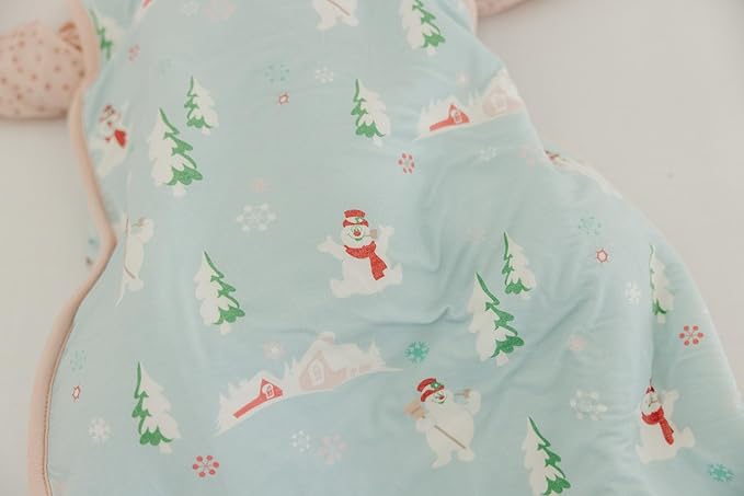 Copper Pearl Sleep Sack: Warm and Cozy Baby Bag in a Variety of Trendy Designs, Safe Alternative to Blankets, Sleeveless Baby Sleep Sack Swaddle Sizes Newborn to 24 Months - Frosty the Snowman™