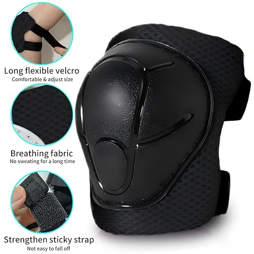 Gradient Color Kids Protective Gear Set Knee Pads for Kid 2-14 Years,W/ Adjustable Strap Kids/Youth Knee Pads Elbow Pads Wrist Guards Set for Inline Roller Skates,Cycling,BMX Bike,Skateboard,Scooter