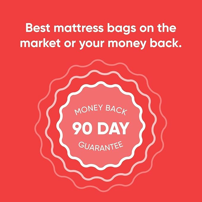 Queen Mattress Storage Bag - Premium Quality - 4 Mil Heavy Duty Queen Mattress Bag for Moving and Storage - Waterproof, Dust proof, Tear Resistant - BPA and Phthalate free