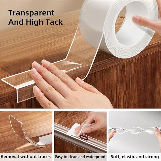 Baby Proofing Edge Protector for Baby 32.8ft Clear Edge Protector Strip Safety Corner Guards Child Proof Corner Bumper for Furniture