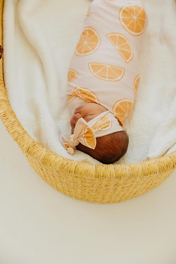 Copper Pearl Baby Swaddle Blanket - Premium Knit Baby Blanket, Large Soft Stretchy Receiving Blankets for Baby Boy and Girl, Swaddles for Newborn, Infant, and Toddler (Cutie)