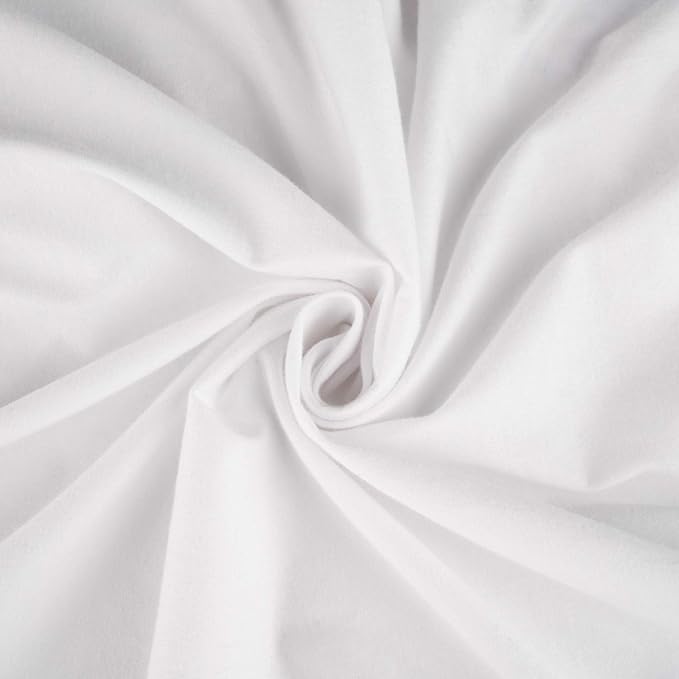 SheetWorld Fitted Baby Bassinet Sheet fits Milliard Side Sleeper Bedside Bassinet 19 x 35, 100% Cotton Jersey, Hypoallergenic, Butter Soft, Organic White, Made in USA