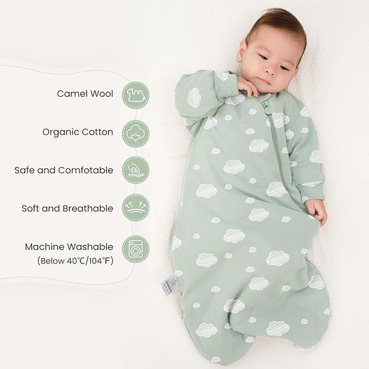 Unisex Sleeping Bag for Babies and Toddlers 3.5 Tog Sleep Sack, Baby Sleep Sack, One piece with sleeves, Gifts for Baby