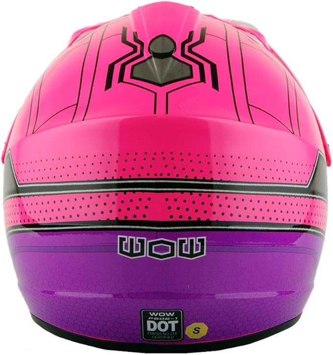 WOW Youth Kids Motocross BMX MX ATV Dirt Bike Dianosour Helmet Dragon + Goggles + Martian Youth Glove Bundle: HJOY MG Bundle