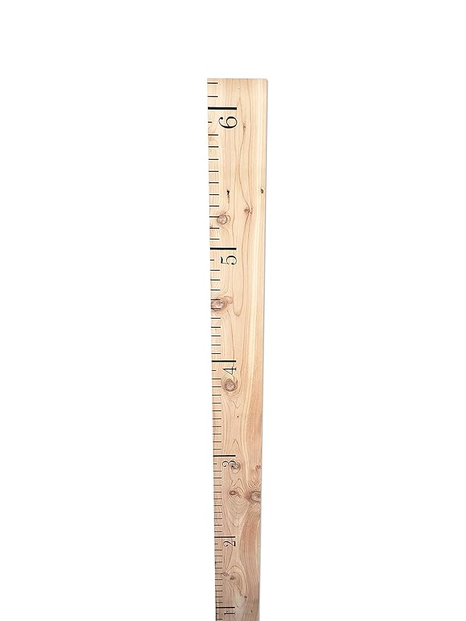 Rockin' Wood Custom Name Growth Chart for Kids Made from Reclaimed Rustic Wood - Hand Painted No Vinyl (Natural)