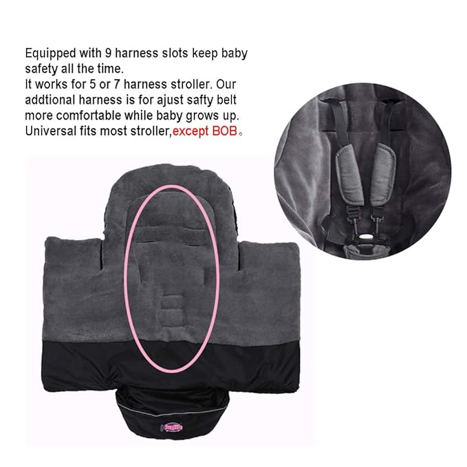 Anti-Kick Stroller Blanket,Toddler Stroller Universal Footmuff Cosy Toes Buggy Pushchair Sleeping Bag Waterproof,Anti-Slip,Extendable,Multifunction Use Stroller Winter Cover