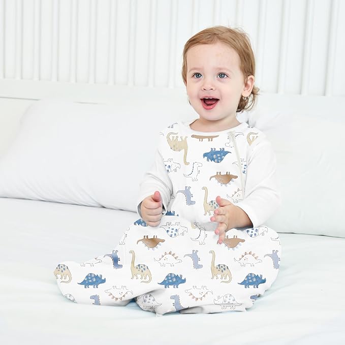 Rayon from Bamboo Sleep Sack Baby Wearable Blanket 0.5 Tog Soft Kids Sleeping Bag Toddler Sleeveless 0-6 Months Infant Newborn Swaddle Blanket 2-Way Zipper Unisex Boys Girls Sleepsack Grey
