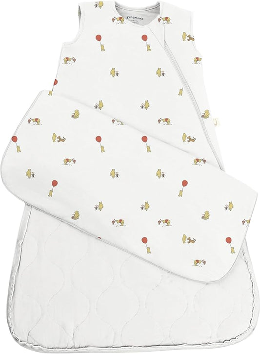GUNAMUNA günamüna Unisex Baby, Toddler Wearable Blanket, Sleeping Bag Bamboo Rayon, Sleep Sack with Diaper Zipper, 1.0 TOG