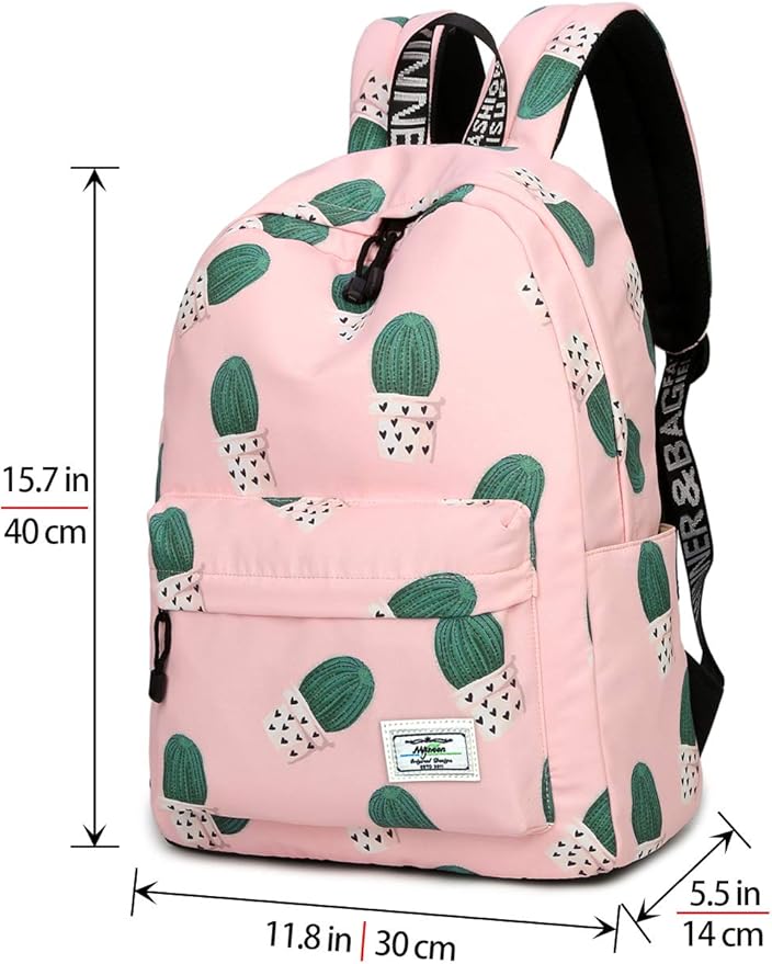 mygreen Kids Backpack, Kawaii Girls Backpack for School