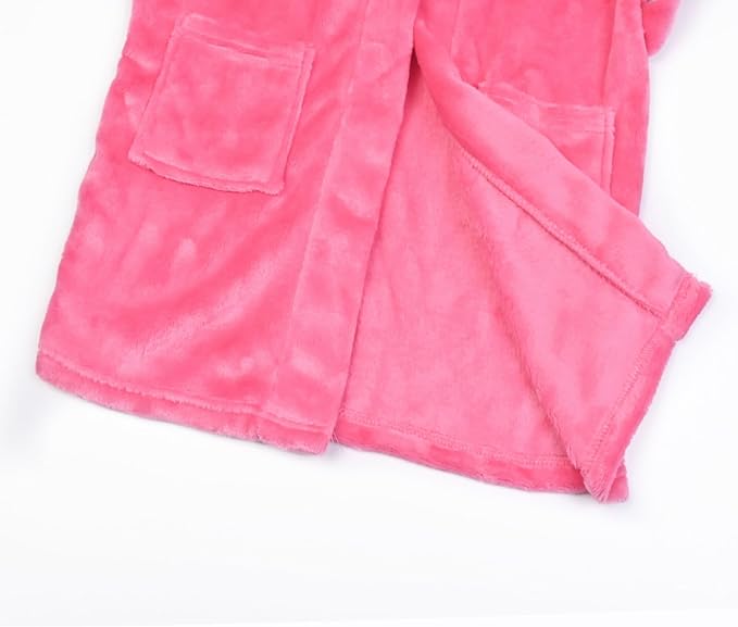 CHILDRENSTAR Girls Robe Kids Bathrobes Plush Soft Fleece Pajamas Sleepwear