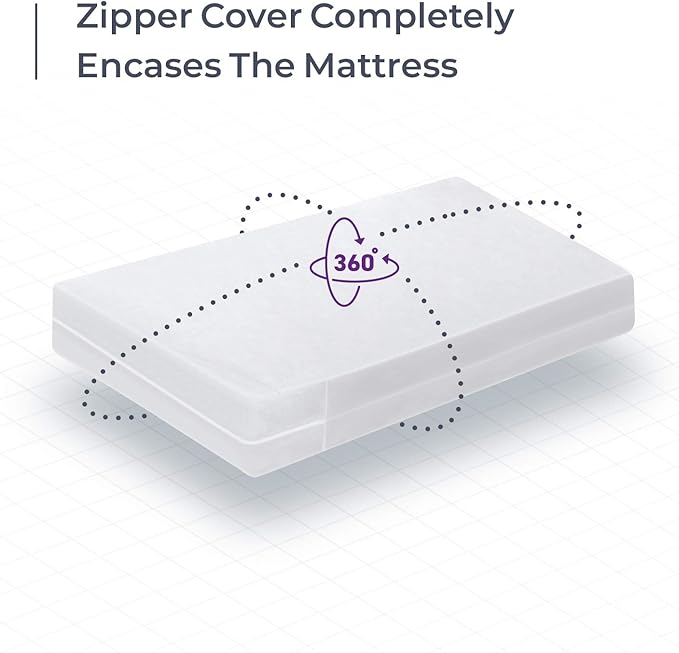 BLISSFORD Plastic Mattress Protector Zippered Twin XL, Waterproof Vinyl Mattress Cover, Heavy Duty Noiseless Mattress Encasement
