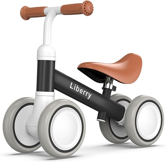 Liberry Baby Balance Bike with Adjustable Seat, Toddler First Ride-On Toy for 1-2 Year Old, Boys Birthday Gift
