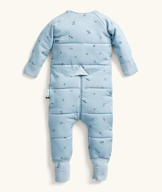 ergoPouch Sleep Onesie 2.5 TOG – Warm Baby Romper & Sleep Layer with Full-Zip, Guarding Against Blankets, Breathable & Movement-Friendly, Ideal for Transitional Sleeping (4-5 Years, Dragonflies)