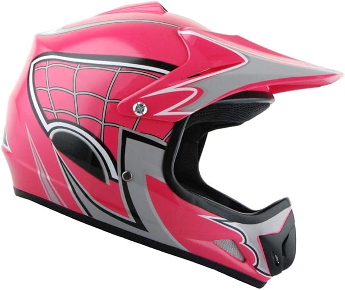WOW Youth Kids Motocross BMX MX ATV Dirt Bike Dianosour Helmet Dragon + Goggles + Martian Youth Glove Bundle: HJOY MG Bundle