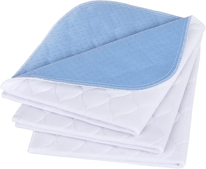 Non-Slip Bed Pads for Incontinence,20"X24" (3 Pack),Waterproof Washable Underpads and Mattress Protectors,Absorbent Incontinence Bed Pads for Children,Kids,Pets