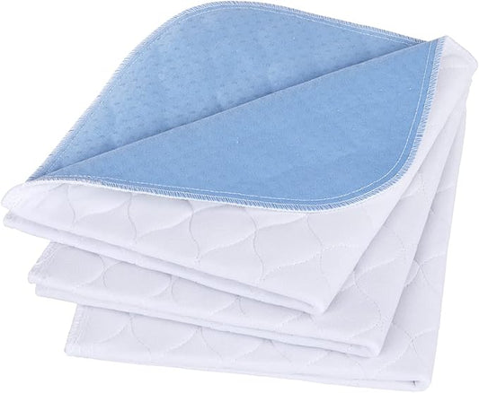 Non-Slip Bed Pads for Incontinence,20"X24" (3 Pack),Waterproof Washable Underpads and Mattress Protectors,Absorbent Incontinence Bed Pads for Children,Kids,Pets