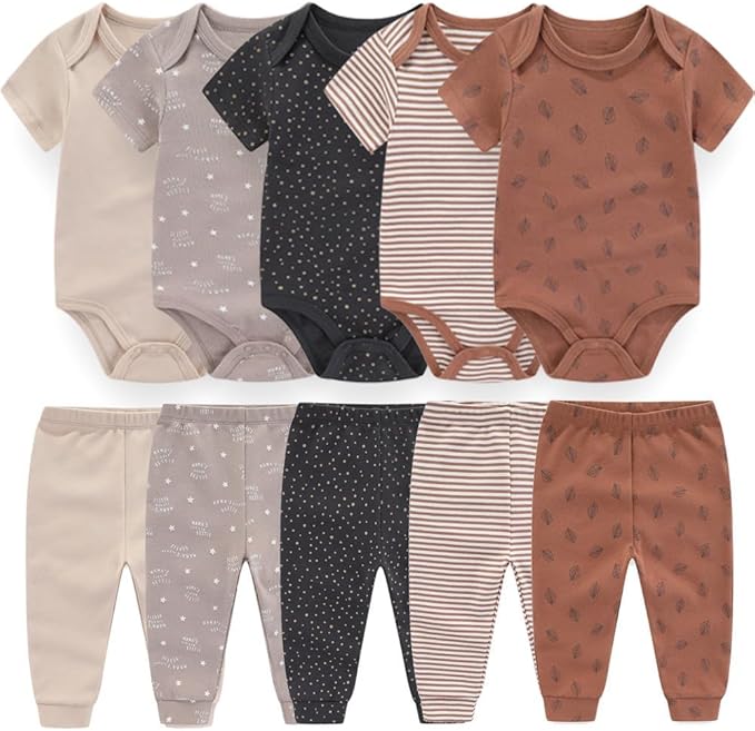 Kiddiezoom Unisex Baby Layette Essentials Giftset Clothing Set 19-Piece For Newborn Baby