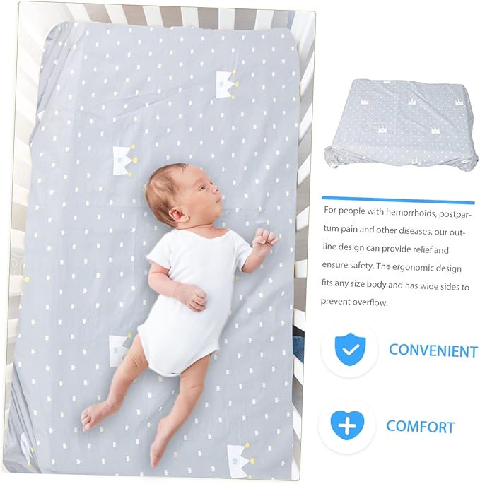 Zerodeko Fitted Sheet Cover for Boys and Girls Boy Girl Mattress Protector Soft and Breathable Bedding for Standard Cribs Nursery Essentials Shower