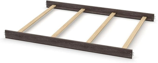 Full-Size Conversion Kit Bed Rails for Evolur Cribs - Solid Wood Crib Convertible Kit to Kids Bed - Transitional Style Rails & Easy-to-Install Child Essentials for Safety (Smokey Brushed Grey)