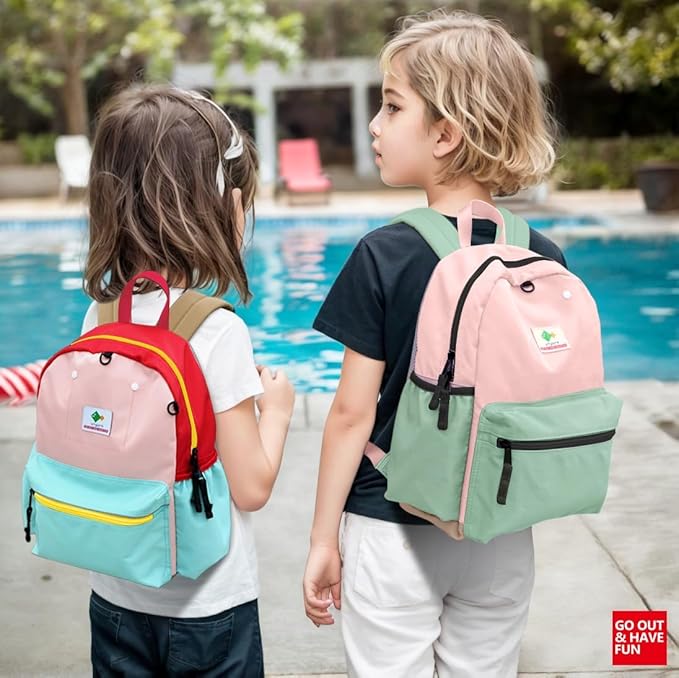 atgark Kids Backpacks For Girls Boys, Backpack Kindergarten Elementary School, Bookbag Backpack For Kids, For School & Travel, Large, K-rose-lemonade- L