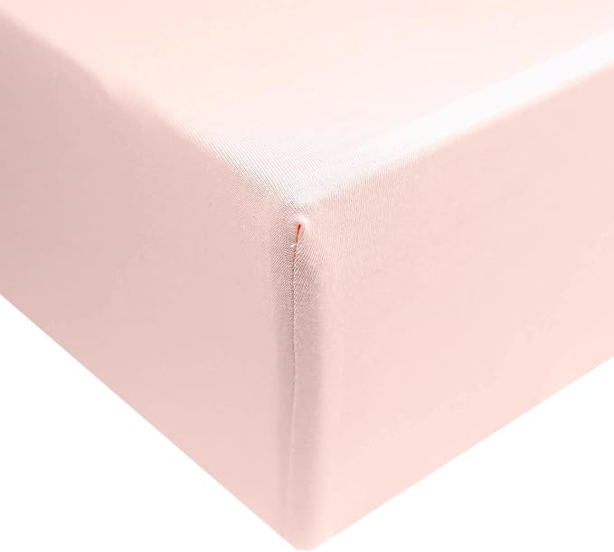 Copper Pearl Premium Knit Baby Crib Sheets for Standard Mattresses, Breathable and Soft, Blush