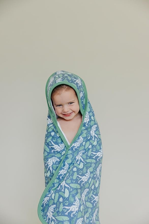 Copper Pearl Hooded Bath Towels Premium Knit/Terry Cloth Baby Towels with Hood, Pockets, and Cool Designs - Great to Gift and Make Bath Time Fun - Baby Bath Towel, Jurassic Park