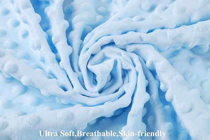 Dot Bassinet Sheet Set 2 Pack Stretch Fitted Cradle Sheets,Ultra Soft,Universal Fit Oval Rectangle Hourglass Pad/Mattress, for Baby Girls and Boys Light Blue, Panda