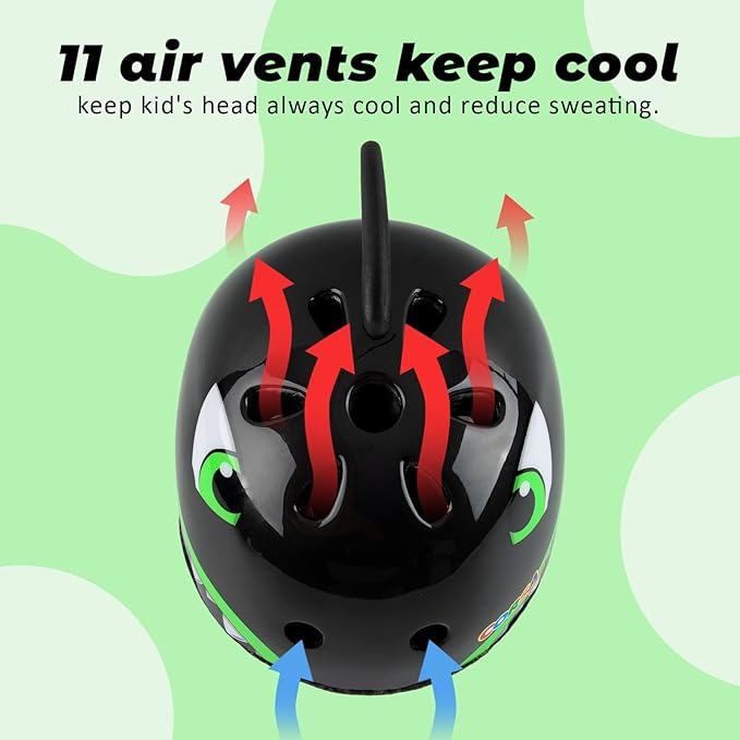 Toddler Kids Bike Helmet, Adjustable and Multi-Sport, 3 Sizes for Ages 1-2-3-5-8-14 Years Child Infant Boys Girls