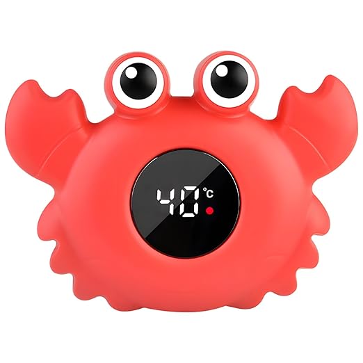 Generic Digital Bath Thermometer, Floating Crab, Instant Read, Waterproof Design, Safe for Babies