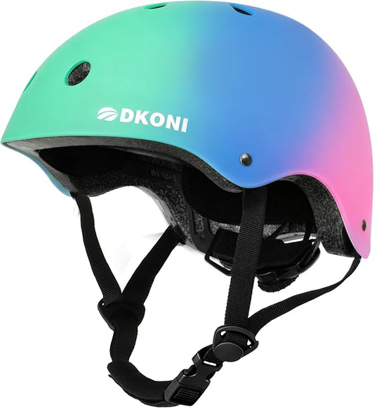Kids Bike Helmet, Adjustable and Multi-Sport, from Toddler to Youth, 3 Sizes