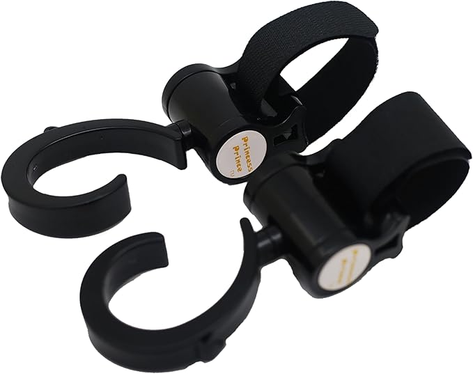 Princess Prince Stroller Hooks for Buggy Or Baby Carrier Or Bike Bicycle Or Car Headrest 1Pair