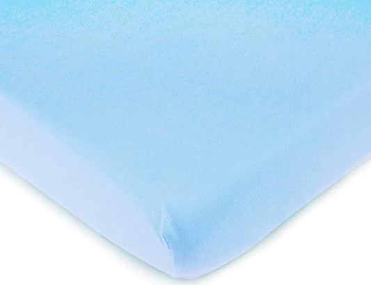 SheetWorld Fitted Baby Bassinet Sheet fits MiClassic 2in1 Stationary & Rock Bassinet 20.5 x 35.5, 100% Cotton Jersey, Hypoallergenic, Butter Soft, Baby Blue, Made in USA